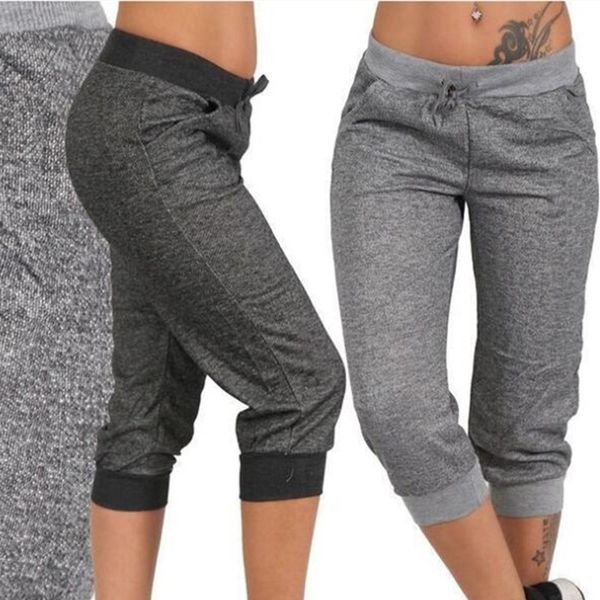 women joggers 3/4 pants casual elastic waist sport women fitness pants capri hose strass dance paisley drawstring female trouser, Black;white
women joggers 3/4 pants casual elastic waist sport women fitness pants capri hose strass dance paisley drawstring female trouser, Black;white