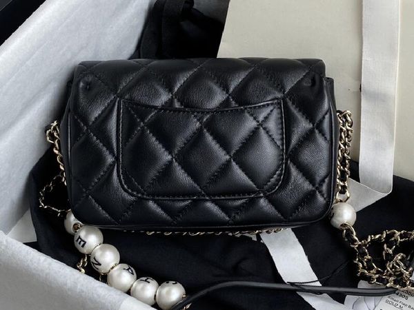 realfine bags 5a as1436 18cm small pearl logo strap flap handbag shoulder purses for men with dust bag
realfine bags 5a as1436 18cm small pearl logo strap flap handbag shoulder purses for men with dust bag