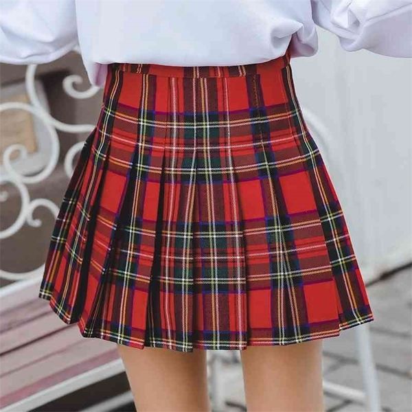 high waist lattice pleated skirt women harajuku fashion acrylic loose all-matching plaid skirt female sweet color girls skirt 210331, Black
high waist lattice pleated skirt women harajuku fashion acrylic loose all-matching plaid skirt female sweet color girls skirt 210331, Black