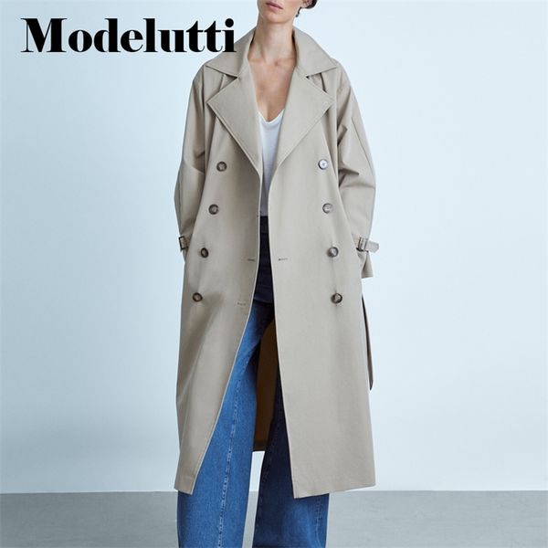 modelutti spring autumn doublebreasted trench coat belt women fashion loose solid simple casual windbreaker female 220722, Tan;black
modelutti spring autumn doublebreasted trench coat belt women fashion loose solid simple casual windbreaker female 220722, Tan;black