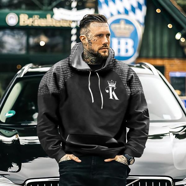 men's hoodies & sweatshirts king trend hoodie, harajuku street art sportswear, 3d printing, leisure, long sleeves, spring and autumn, f, Black
men's hoodies & sweatshirts king trend hoodie, harajuku street art sportswear, 3d printing, leisure, long sleeves, spring and autumn, f, Black