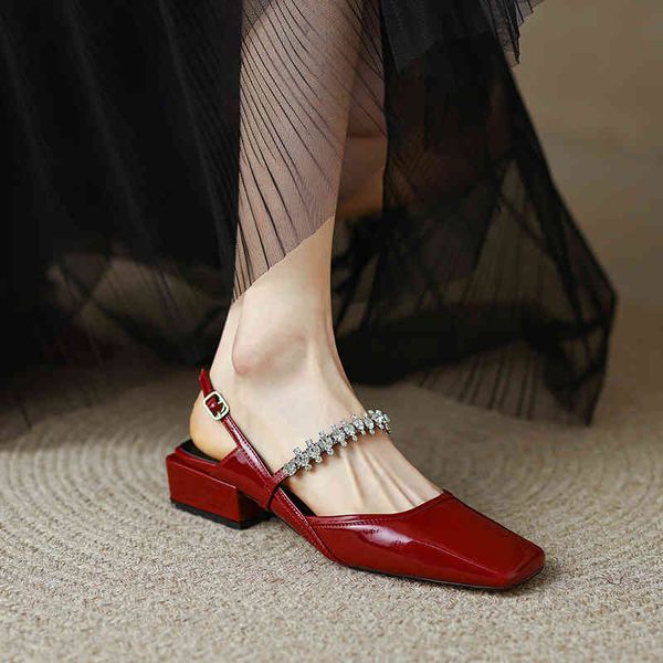 sandals fairy feng shui diamond square head sandals low heel spring and summer one-sided belt back empty thick mary jane u9ct, Black
sandals fairy feng shui diamond square head sandals low heel spring and summer one-sided belt back empty thick mary jane u9ct, Black