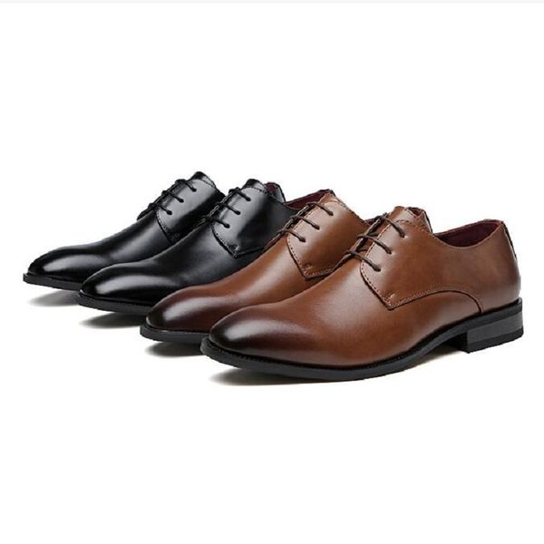 men dress shoes 2022 new leather oxford classic retro design foraml shoes da037, Black
men dress shoes 2022 new leather oxford classic retro design foraml shoes da037, Black
