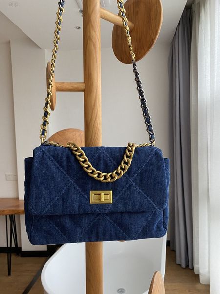 cc live network red new style small fragrance chain bag fashion denim blue canvas square women's shoulder
cc live network red new style small fragrance chain bag fashion denim blue canvas square women's shoulder