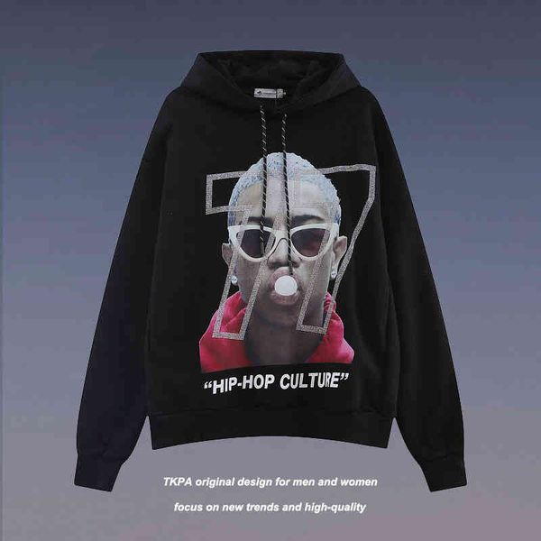 tkpa american hip hop sweater 2021 autumn winter new high street portrait hiphop hoodie for men and women, Black
tkpa american hip hop sweater 2021 autumn winter new high street portrait hiphop hoodie for men and women, Black