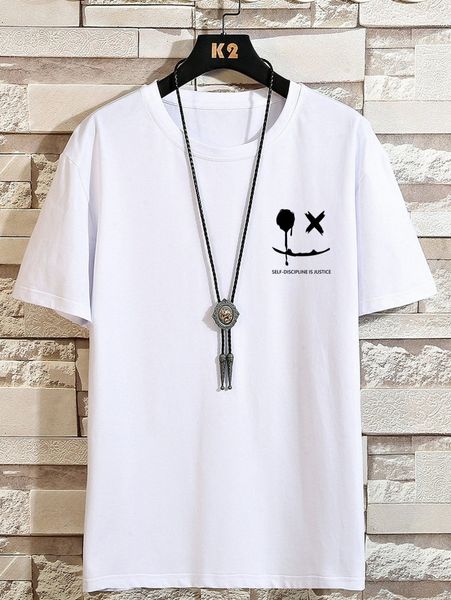 romwe guys cartoon graphic hooded tee w0pb#, White;black