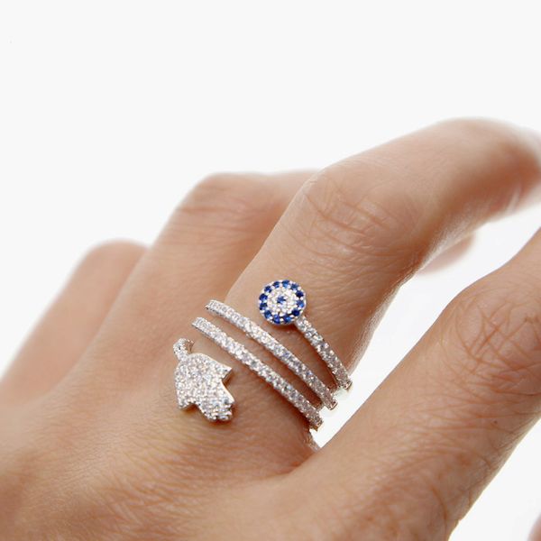 anillos screw twist rings with micro paved hamsa fatima hand for palm eye charm crystals women jewelry 220716, Slivery;golden
anillos screw twist rings with micro paved hamsa fatima hand for palm eye charm crystals women jewelry 220716, Slivery;golden