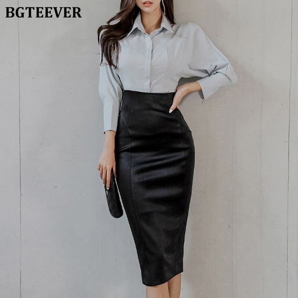 stylish loose women skirt suits long sleeve single-breasted shirts & high waist package hip pu skirts 2022 spring, White
stylish loose women skirt suits long sleeve single-breasted shirts & high waist package hip pu skirts 2022 spring, White