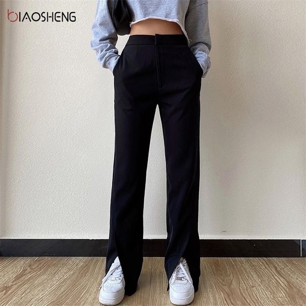 women's pants plus size clothing fashion loose trousers straight pants full length female high waist casual wide leg pants 201228, Black;white
women's pants plus size clothing fashion loose trousers straight pants full length female high waist casual wide leg pants 201228, Black;white