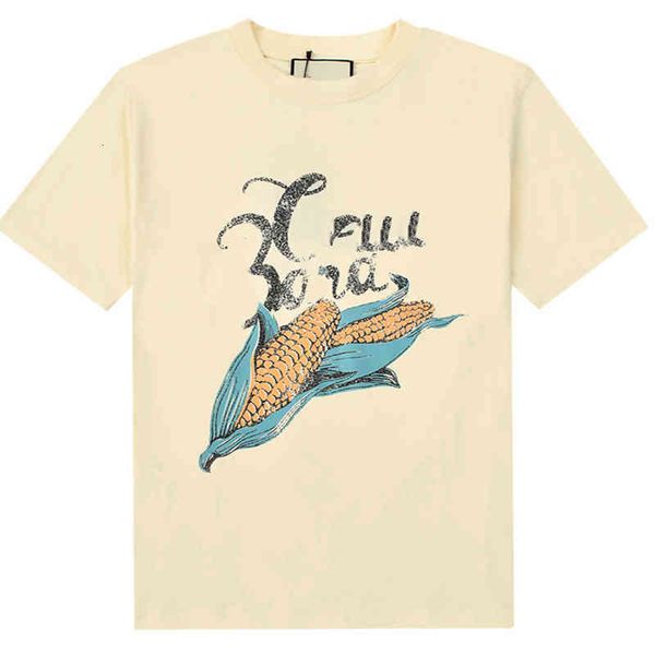 women's t-shirt corn printed t-shirt short sleeve cotton casual versatile loose high, White
women's t-shirt corn printed t-shirt short sleeve cotton casual versatile loose high, White