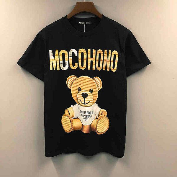 men's t-shirts t-shirt men's short sleeve fashion brand couple's letter bear loose cotton round neck upper clothes summer stu, White;black
men's t-shirts t-shirt men's short sleeve fashion brand couple's letter bear loose cotton round neck upper clothes summer stu, White;black