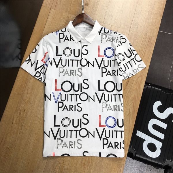 european and american trendy brand genuine men's polo shirt t-shirt cotton embroidery summer 63, White;black
european and american trendy brand genuine men's polo shirt t-shirt cotton embroidery summer 63, White;black