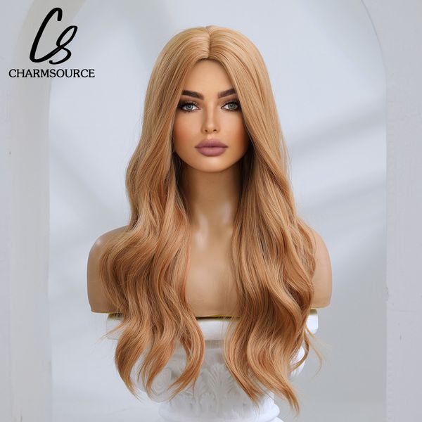 long natural wavy hair middle part brown blonde wig for women synthetic wigs daily party cosplay use high temperature fiiberfactory direct, Black
long natural wavy hair middle part brown blonde wig for women synthetic wigs daily party cosplay use high temperature fiiberfactory direct, Black