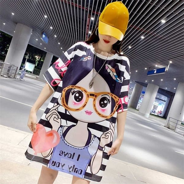 plus size fashion casual loose long shirts harajuku oversized tshirt hip hop streetwear lovely printing short sleeve tees 210702, White
plus size fashion casual loose long shirts harajuku oversized tshirt hip hop streetwear lovely printing short sleeve tees 210702, White
