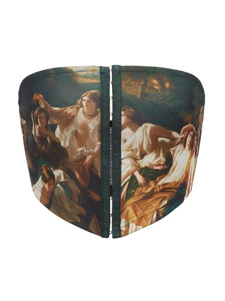 figure graphic hook and eye bandana hem tube g4ue#, White 
figure graphic hook and eye bandana hem tube g4ue#, White