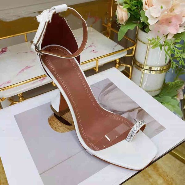 sandals spring and summer transparent herringbone belt square head wind white tower buckle anti-skid high-heeled sandals, Black
sandals spring and summer transparent herringbone belt square head wind white tower buckle anti-skid high-heeled sandals, Black