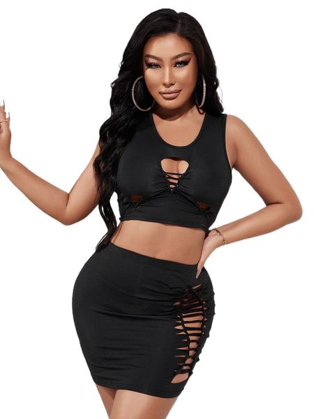 cut out crop tank with bodycon skirt b6rc#, White
cut out crop tank with bodycon skirt b6rc#, White