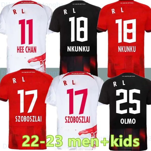 22 23 rbl leipziges silva soccer jerseys 2022 olmo poulsen forsberg hee chan sabitzer upamecano szoboszlai kluivert football shirt men kids, Black;yellow
22 23 rbl leipziges silva soccer jerseys 2022 olmo poulsen forsberg hee chan sabitzer upamecano szoboszlai kluivert football shirt men kids, Black;yellow