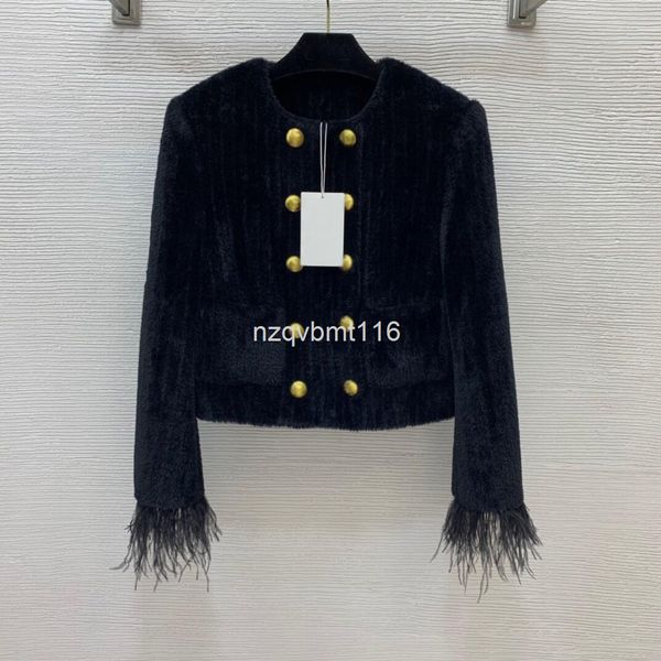 men's suits & blazers winter thickened mink hair double row button cuffs feather tassel stitching decoration slim short coat, White;black
men's suits & blazers winter thickened mink hair double row button cuffs feather tassel stitching decoration slim short coat, White;black