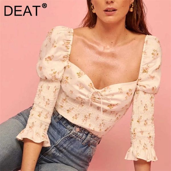 deat women spring summer arrivals square collar print bandge print long sleeve sweet temperament style shirt mz361 210709, White
deat women spring summer arrivals square collar print bandge print long sleeve sweet temperament style shirt mz361 210709, White