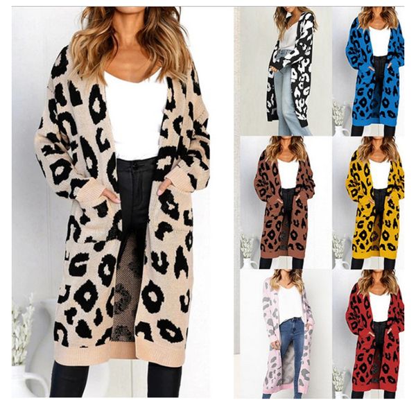 casual open front long length sweater knit leopard print cardigan pocket coat autumn and winter fashion warm sweater jacket, White;black
casual open front long length sweater knit leopard print cardigan pocket coat autumn and winter fashion warm sweater jacket, White;black