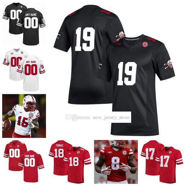 ncaa custom nebraska college cornhuskers football jerseys stitched connor ruth ronald thompkins adrian martinez jd spielman jersey, Black
ncaa custom nebraska college cornhuskers football jerseys stitched connor ruth ronald thompkins adrian martinez jd spielman jersey, Black