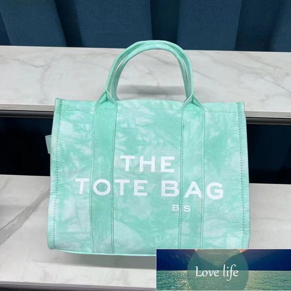 the tote bag with canvas letters logo tie-dye totes women handbag new large capacity
the tote bag with canvas letters logo tie-dye totes women handbag new large capacity