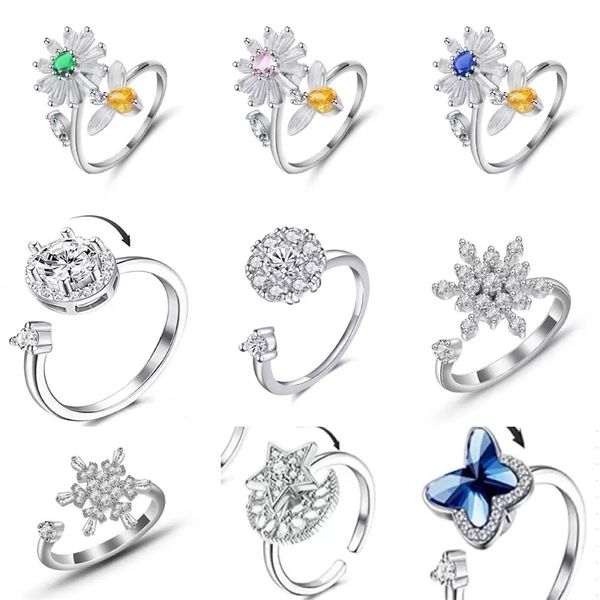 anxiety rings for women y2k jewelry butterfly daisy bead anti stress fidget spinner ring for teens 2022 aesthetic, Slivery;golden
anxiety rings for women y2k jewelry butterfly daisy bead anti stress fidget spinner ring for teens 2022 aesthetic, Slivery;golden
