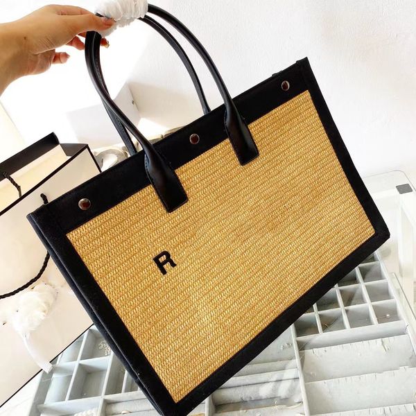 luxury designer the totes bags fashion women weave handbags leather handles summer shopping pocket straw tote bag large capacity square hand
luxury designer the totes bags fashion women weave handbags leather handles summer shopping pocket straw tote bag large capacity square hand