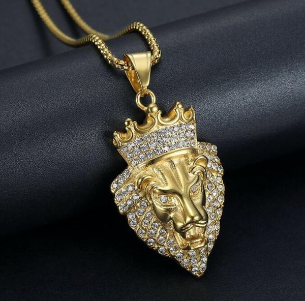 hip hop pendants rhinestones paved bling iced out gold silver color stainless steel male lion necklace for men rapper jewelry
hip hop pendants rhinestones paved bling iced out gold silver color stainless steel male lion necklace for men rapper jewelry