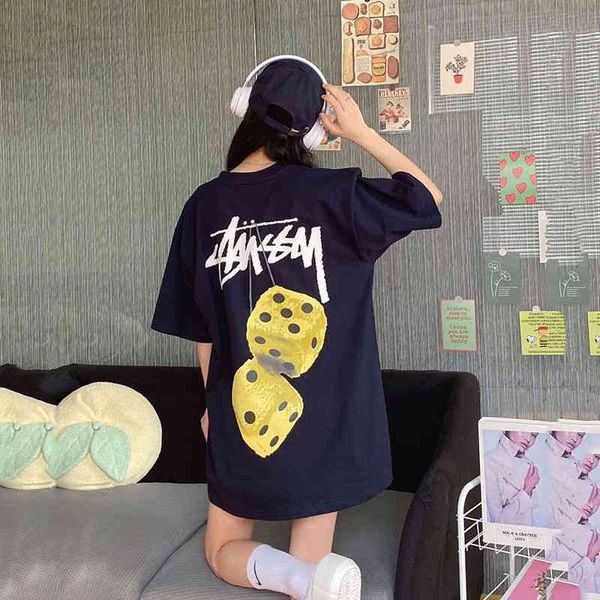 american popular logo chaopai 22 new strawberry plush dice bag hippo wear cotton round neck short stusyt-shirt for men and women, White
american popular logo chaopai 22 new strawberry plush dice bag hippo wear cotton round neck short stusyt-shirt for men and women, White