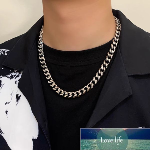 cuban chain titanium steel hiphop trendy cool necklace hip hop accessories korean men internet-famous decoration unique no color fading, Silver
cuban chain titanium steel hiphop trendy cool necklace hip hop accessories korean men internet-famous decoration unique no color fading, Silver