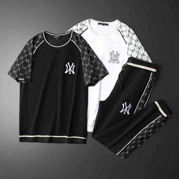 men's sports fashion trend brand clothing 2022 summer new simple mercerized cotton leisure suit, Gray
men's sports fashion trend brand clothing 2022 summer new simple mercerized cotton leisure suit, Gray