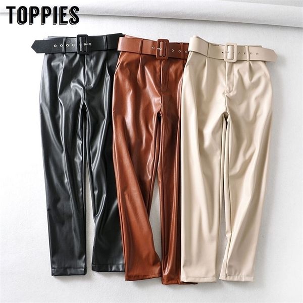 2020 spring faux leather pants solid color high waist pants women black pu trousers streetwear lj201117, White
2020 spring faux leather pants solid color high waist pants women black pu trousers streetwear lj201117, White