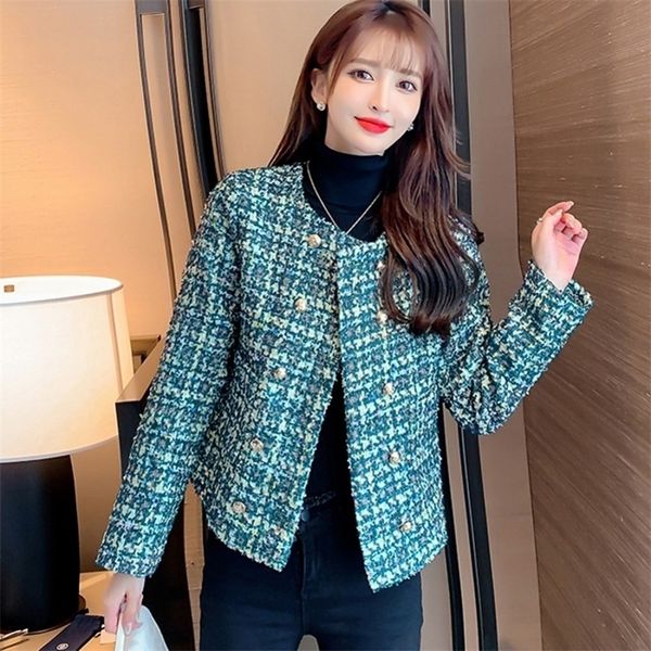 runway french double breasted long sleeve elegant tweed coats women's winter jacket female crop woolen sweet suit casacos 220817, Black;brown
runway french double breasted long sleeve elegant tweed coats women's winter jacket female crop woolen sweet suit casacos 220817, Black;brown