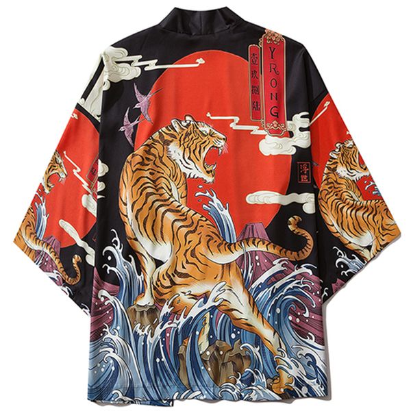 improved japanese kimono cardigan summer loose chinese style tiger shirt yukata haori retro mens women asian costumes, Red
improved japanese kimono cardigan summer loose chinese style tiger shirt yukata haori retro mens women asian costumes, Red