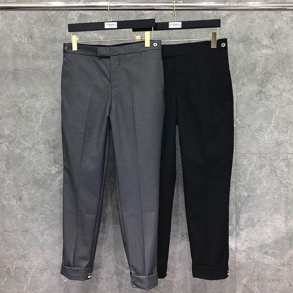 spring summer suit pants tb men's and women's nine-point pants slim business casual trousers iron-tide, Black;white
spring summer suit pants tb men's and women's nine-point pants slim business casual trousers iron-tide, Black;white