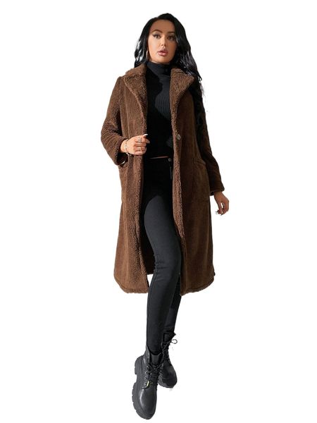 pocket patched flannel coat c3lu#, Black