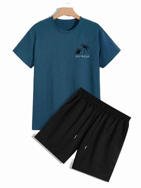 romwe guys tree letter graphic tee & shorts r0dm#, Gray
romwe guys tree letter graphic tee & shorts r0dm#, Gray