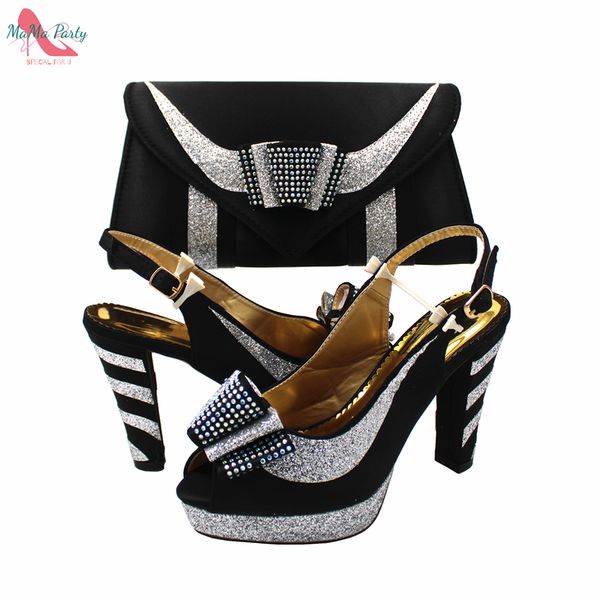 arrivals fashionable african women shoes matching bag set in black color comfortable heels with platform for wedding 220721
arrivals fashionable african women shoes matching bag set in black color comfortable heels with platform for wedding 220721