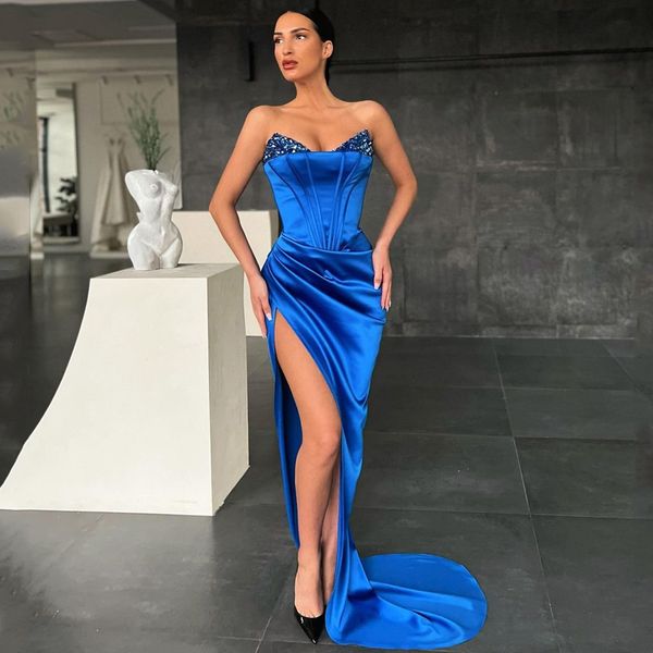 royal blue prom dresses sweetheart beading mermaid evening dress floor length high split cocktail party gowns robes de soirée vestidos festa, Black;red
royal blue prom dresses sweetheart beading mermaid evening dress floor length high split cocktail party gowns robes de soirée vestidos festa, Black;red