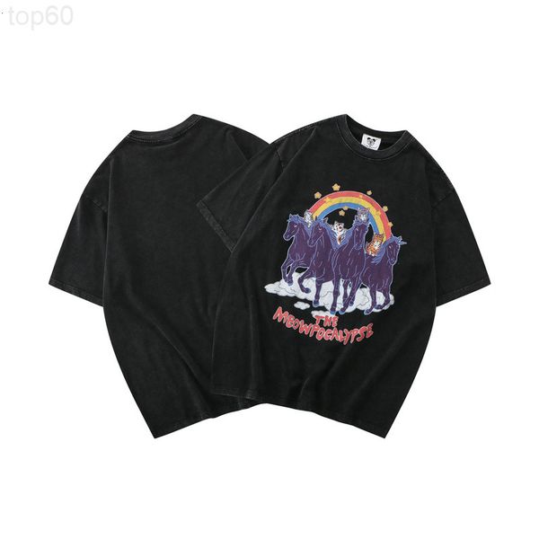 men's t-shirts designer brand leisure street washing t-shirt 260g double yarn cotton used loose unicorn short sleeve t-shirt men ljuc, White;black
men's t-shirts designer brand leisure street washing t-shirt 260g double yarn cotton used loose unicorn short sleeve t-shirt men ljuc, White;black