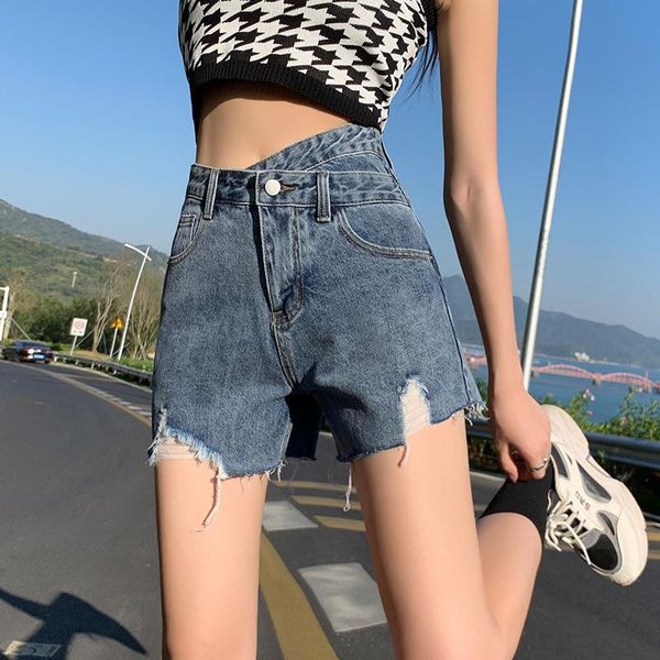women's shorts high waist denim women summer pocket tassel hole ripped jeans short female femme pants plus size, White;black
women's shorts high waist denim women summer pocket tassel hole ripped jeans short female femme pants plus size, White;black