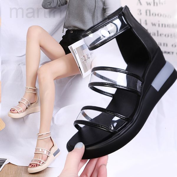 sandals designer women's 2022 summer new korean open toe slope heel thick bottom back zipper fashion casual round head shoes2m30, Black
sandals designer women's 2022 summer new korean open toe slope heel thick bottom back zipper fashion casual round head shoes2m30, Black