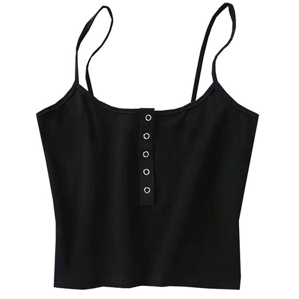 arrival summer tank slim buttons solid women sleeveless crop halter black white bustier crop xl 220607
arrival summer tank slim buttons solid women sleeveless crop halter black white bustier crop xl 220607