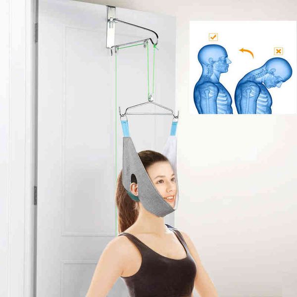 hanging neck traction device cervical correction stretcher traction neck massager therapy pain relief adjustment head massager 220507
hanging neck traction device cervical correction stretcher traction neck massager therapy pain relief adjustment head massager 220507