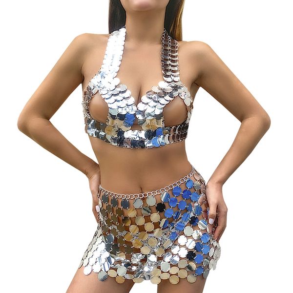 women's tanks & camis glitter sequin body chain for women egirl sling bra metal jewelry dress masquerade stage show bikini, White
women's tanks & camis glitter sequin body chain for women egirl sling bra metal jewelry dress masquerade stage show bikini, White