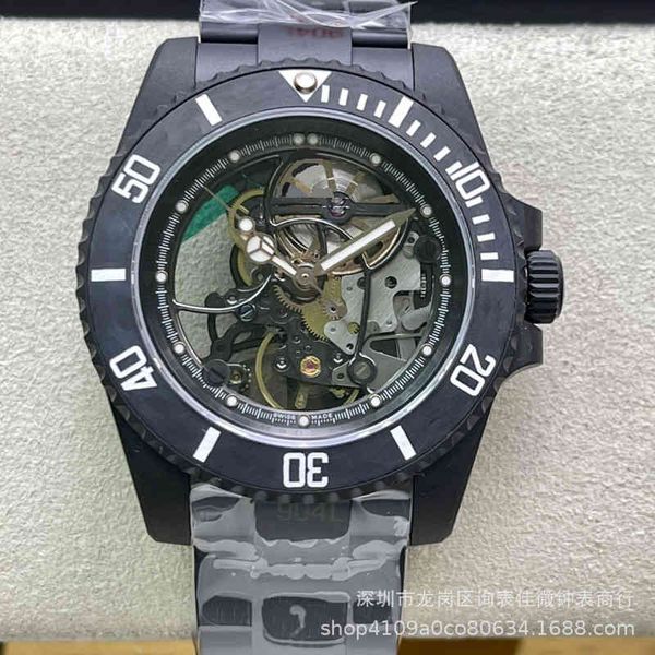 vr factory vs clean c carbon black hollowed out water ghost 3230 mechanical watch, Slivery;brown
vr factory vs clean c carbon black hollowed out water ghost 3230 mechanical watch, Slivery;brown