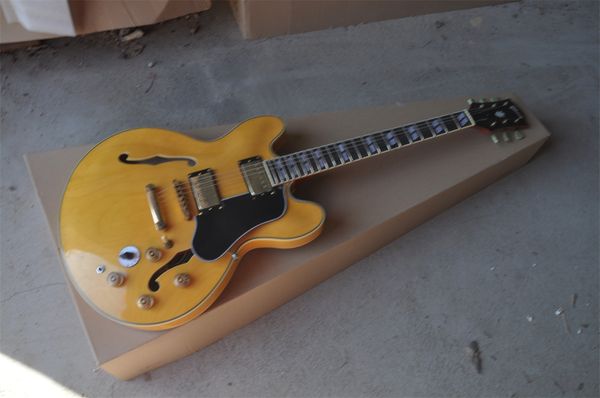 guitar 6-string jazz hollow electric guitar rosewood fingerboard gold accessories
guitar 6-string jazz hollow electric guitar rosewood fingerboard gold accessories