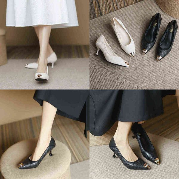 dress shoes luxury rhinestones metal pointed high heels weave stiletto pumps women summer sandals 220310, Black
dress shoes luxury rhinestones metal pointed high heels weave stiletto pumps women summer sandals 220310, Black